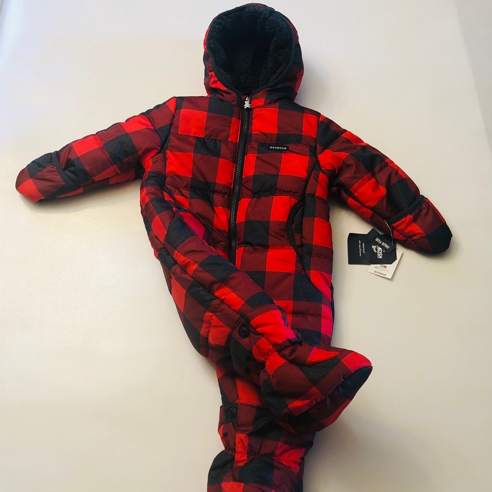 Oshkosh bgosh toddler winter coat suit zip sz 12M